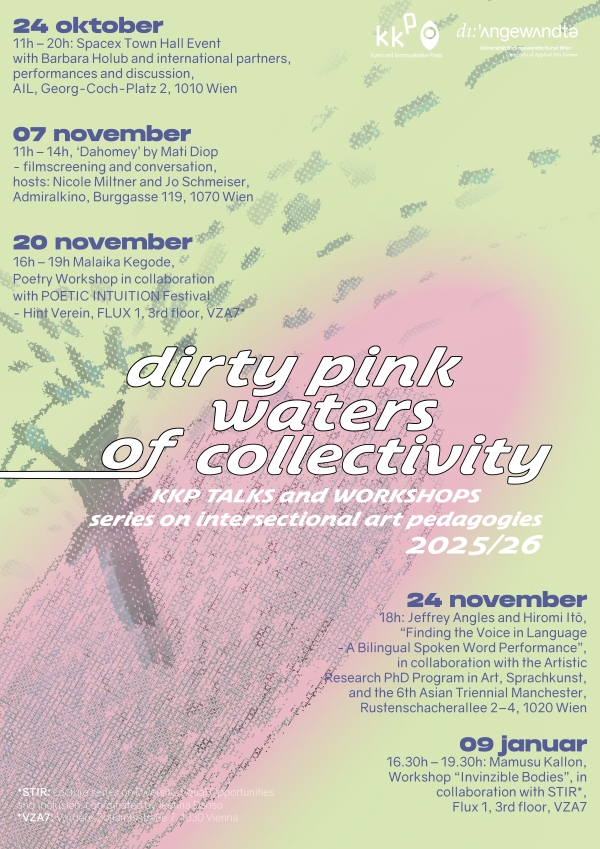 Veranstaltungsplakat Dirty Pink Waters 2025