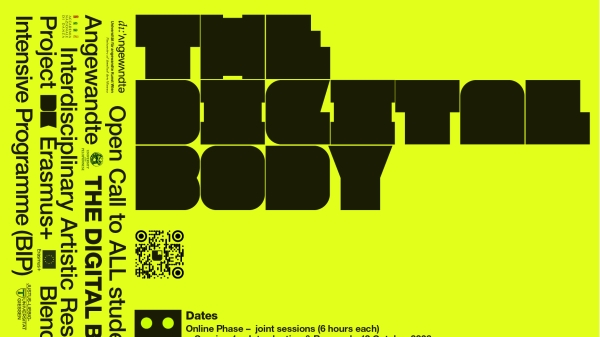 Ausschreibungsposter The Digital Body 2026